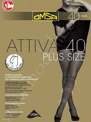 Omsa Attiva 40 XXL Plus size - Omsa